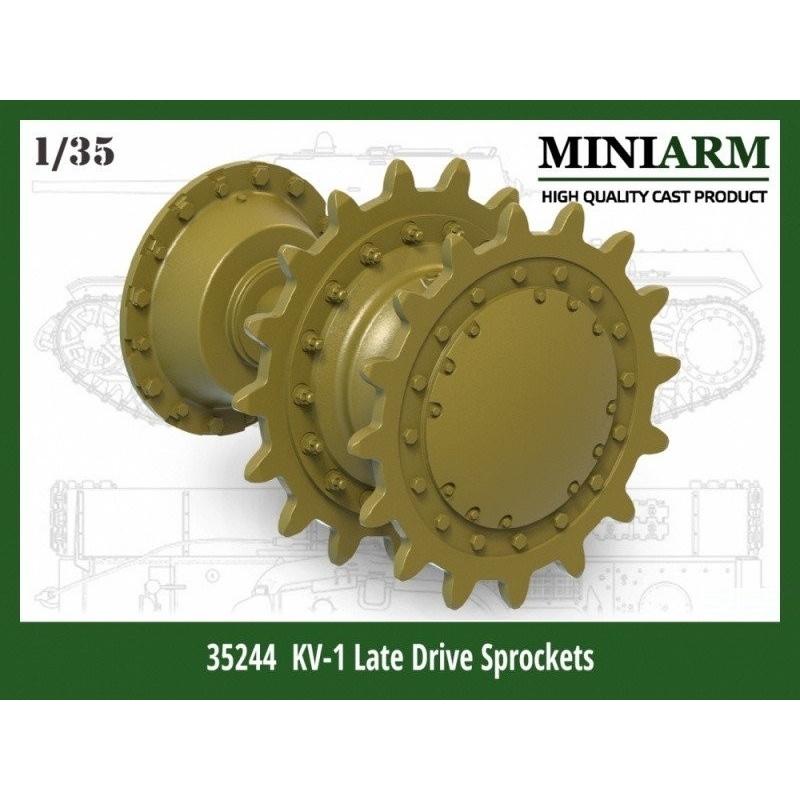 MINIARM, 1/35, B35244, KV-1 Late Drive Sprockets