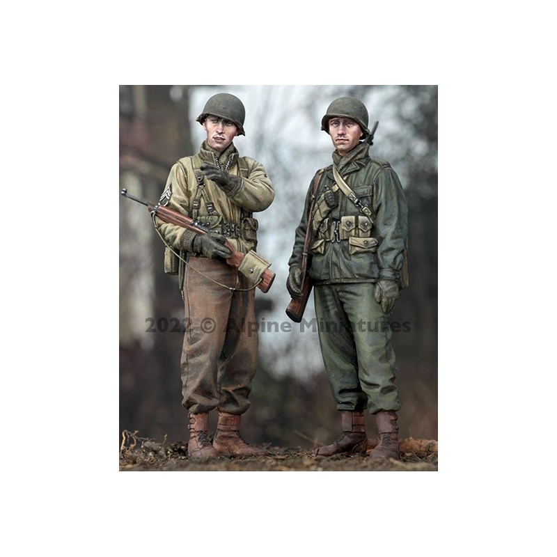 ALPINE MINIATURES 35305, WW2 Infantry Set (2 figures), 1:35