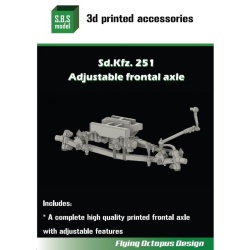 S.B.S Models, 1:35, 3D011, Sd.Kfz.251 Adjustable frontal axle for AFV Club/Dragon kits