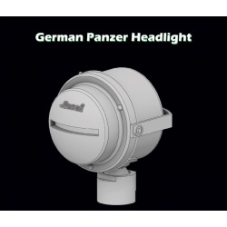 S.B.S Models 3D016, German Panzer Headlight WW II x 3 -3D printed, 1/35