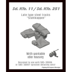 S.B.S Models, 35041, Sd.Kfz.11/Sd.Kfz. 251 late steel tracks (Stahlkappen), 1/35