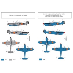 S.B.S Models 1:72 ,BUC-72002, Hispano HA-1112 M1L 'Spanish Air Force' decal shee