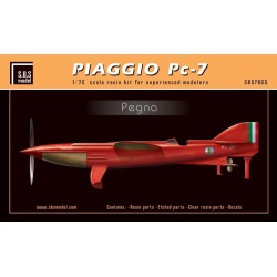 S.B.S Models, SCALE 1:72, SBS 7025, Piaggio PC 7 Pegna full resin kit