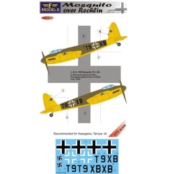 Mosquito over Rechlin - Decal set, LFC72117, LF MODELS, 1:72