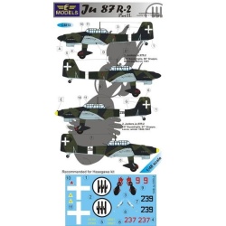 Junkers Ju87R-2 part II. - DECAL SET, LFC4813, LF MODELS , SCALE 1:48
