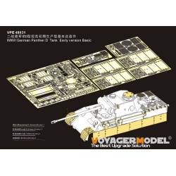 VPE48031, PE FOR WWII German Panther D Tank Early version Basic, VOYAGERMODEL 1/35