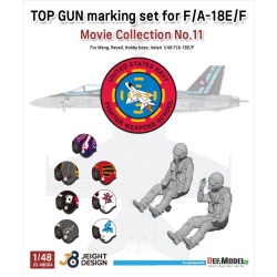 DEF.MODEL, JD48004, TOP GUN Marking set for F/A-18E/F - Movie Collection No.11, 1:48