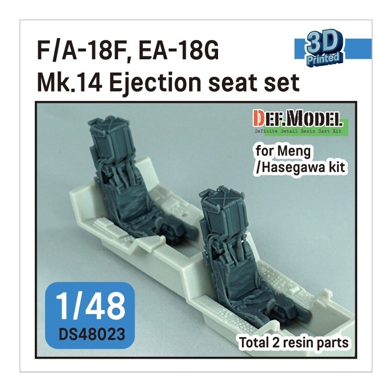 DEF.MODEL, DS48023, F/A-18F, EA-18G Super Hornet Mk.14 seat set for 1/48 kit, 1:48