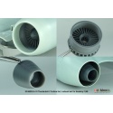 DEF.MODEL, DZ48005, A-10 Thunderbolt II Turbine fan / Exhaust nozzle set for Academy 1/48 kit, 1:48