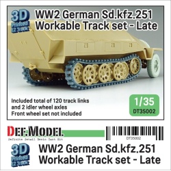 DEF.MODEL, DT35002, WW2 Sd.kfz.251 Workable Track set - Late type, 1:35
