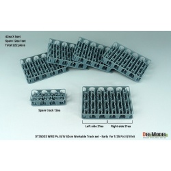DEF.MODEL, DT35003, WW2 Pz.III/IV 40cm Workable Track set - Early type  (for 1/35 Pz.III/IV kit), 1:35