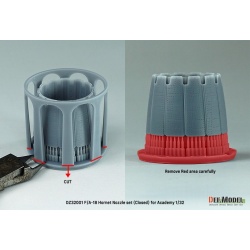 DEF.MODEL, DZ32001, F/A-18 Hornet Nozzle set (Closed) for Academy 1/32, 1:32