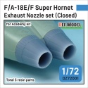 DEF.MODEL, DZ72001, F/A-18E/F Super Hornet Exhaust Nozzle set (Closed) for Academy 1/72, 1:48