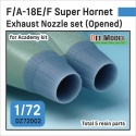 DEF.MODEL, DZ7202, F/A-18E/F Super Hornet Exhaust Nozzle set (Opened) for Academy 1/72