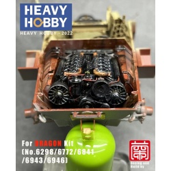HEAVY HOBBY, HH-35064, WWII German Sd.Kfz.234 Engine, 3D PRINTED,HEAVY HOBBY , 1:35