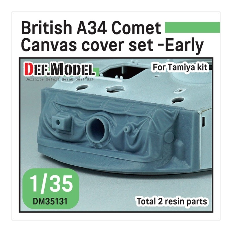 DEF.MODEL, British A34 Comet Canvas Cover set- Early (for 1/35 Tamiya kit), DM35131,, 1:35