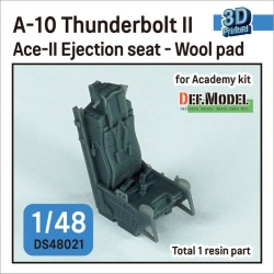 DEF.MODEL DS48021, A-10 Thunderbolt II Aces-II Ejection seat (Wool pad) for Academy, 1:48