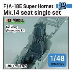 DEF.MODEL DS48022, F/A-18E Super Hornet Mk.14 seat single set for 1/48 kit, 1:48