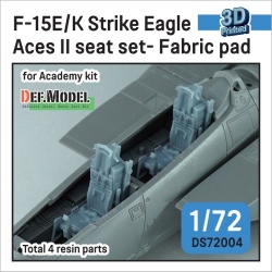 DEF.MODEL, DS72004, F-15E/K Strike Eagle Aces II seat set- Fabric pad , 1/72