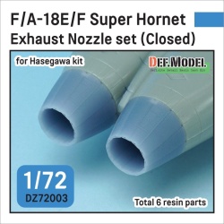 DEF.MODEL, DZ72003, F/A-18E/F Super Hornet Exhaust Nozzle (Closed) forHASE, 1/72