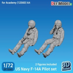 DEF.MODEL, DF72001, US Navy F-14A Pilot set (for Academy F-14A kit), 1:72