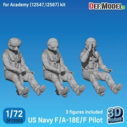 DEF.MODEL, DF72003, US Navy F/A-18E/F Pilot set (for Academy F/A-18E/F kit),1:72