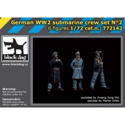 T72142, German WW II submarine crew set N°2, BLACK DOG, SCALE 1:72