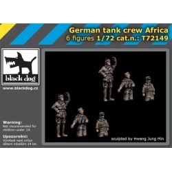 T72149, German tank crew Africa, BLACK DOG, SCALE 1:72