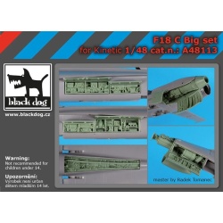 F-18 C big set, A48113, BLACK DOG, 1:48