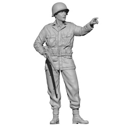 SOL RESIN FACTORY MM551, WWII U.S. Military Police (3D printed model kit) , 1:35