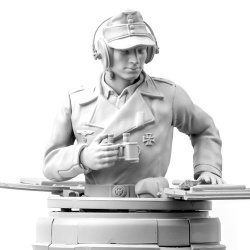 SOL RESIN FACTORY MM532, Ger. Tank Commander of Panzer III Ausf.J (for DASW 1:16