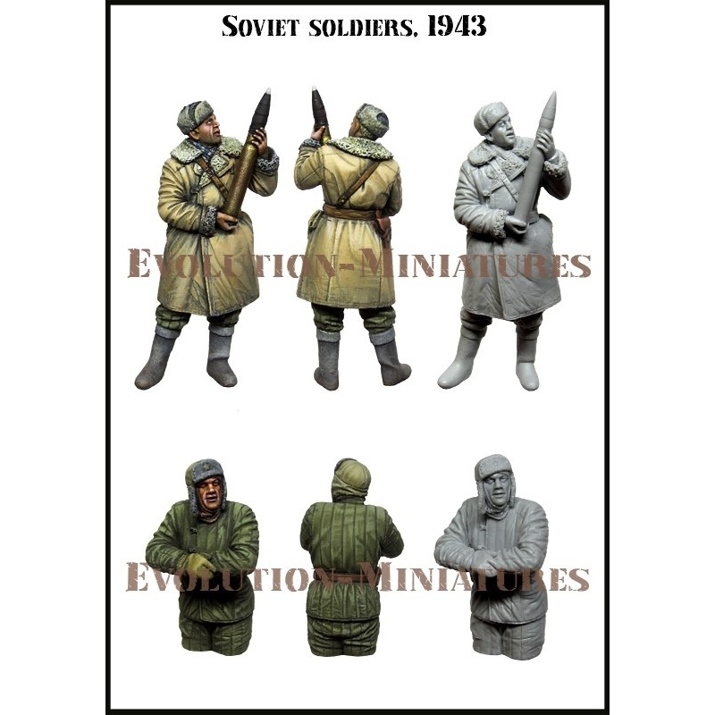 Evolution Miniatures 35234, Soviet Soldiers, 1943 (2 Figures ), SCALE 1:35