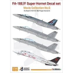 F/A-18E/F Super Hornet Decal set-Movie Colle. No.6, JEIGHT design JD14001, 1/144