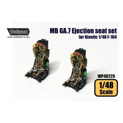Wolfpack WP48229, Martin Baker GA.7 Ejection seat set (for Kinetic 1/48 F-104), SCALE 1/48