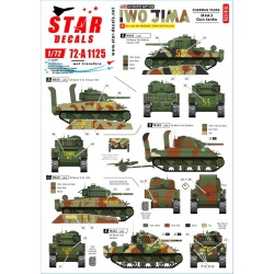 Star Decals 72-A1125, US PACIFIC WARS - IWO JIMA USMC Sherman tanks, 1/72