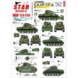 Star Decals 72-A1126, US PACIFIC WARS - OKINAWA USMC Sherman tanks, 1/72