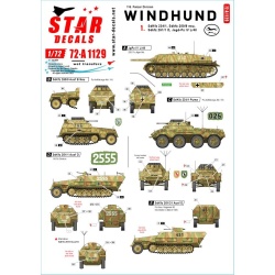 Star Decals 72-A1129, Windhund set 1. 116. Pz Division Windhund., 1/72