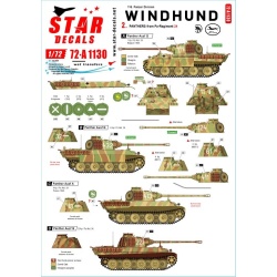Star Decals 72-A1130, Windhund set 2. Panthers from Pz-Regiment 24., 1/72