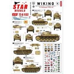 Star Decals, 72-A1132, Wiking set 4. 5. SS-Wiking in Caucasus 1942-43