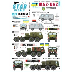 Star Decals 35-C1354, War in Ukraine SET 2, Ukrainian transport vehicles 2014, 1/35
