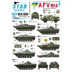 Star Decals 35-C1355, War in Ukraine SET 3, Ukrainian AFVs 2022 war. BRDM-2, 1/35