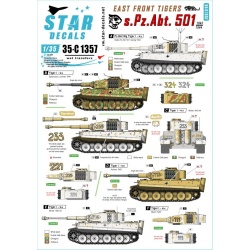 Star Decals 35-C1357, East Front Tigers s.Pz.Abt.501 1943-44 Tiger I, SCALE 1/35