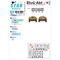 Star Decals 35-C1361 , StuG-Abt SET 3, Generic insignia and unit markings , 1/35