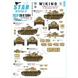 Star Decals 35-C1384, Wiking SET 5. 5. SS-Wiking in Caucasus 1942-43., 1/35