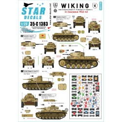 Star Decals 35-C1383, Wiking SET 4. 5. SS-Wiking in Caucasus 1942-43., 1/35