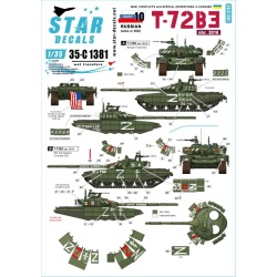 Star Decals 35-C1381, War in Ukraine set 10, Russian T-72B3 (obr 2016) , 1/35