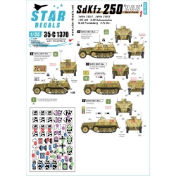 Star Decals 35-C1370, SdKfz 250 'neu' SET 1,SdKfz 250/1 /3 on the West Front, 1/35
