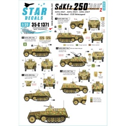 Star Decals 35-C1371, SdKfz 250 'neu' SET 2,SdKfz 250/1 - Waffen-SS markings, 1/35