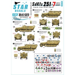 Star Decals 35-C1372, SdKfz 251/7 Pionierwagen ,SdKfz 251/7 Ausf D,Pz.Lehr, 1/35