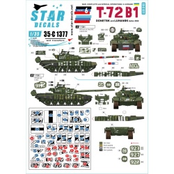 Star Decals 35-C1377 , War in Ukraine SET 6, T-72 B1 , 1/35